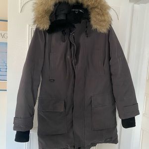 Aritzia TNA Bancroft Parka in Dark Shadow, M
